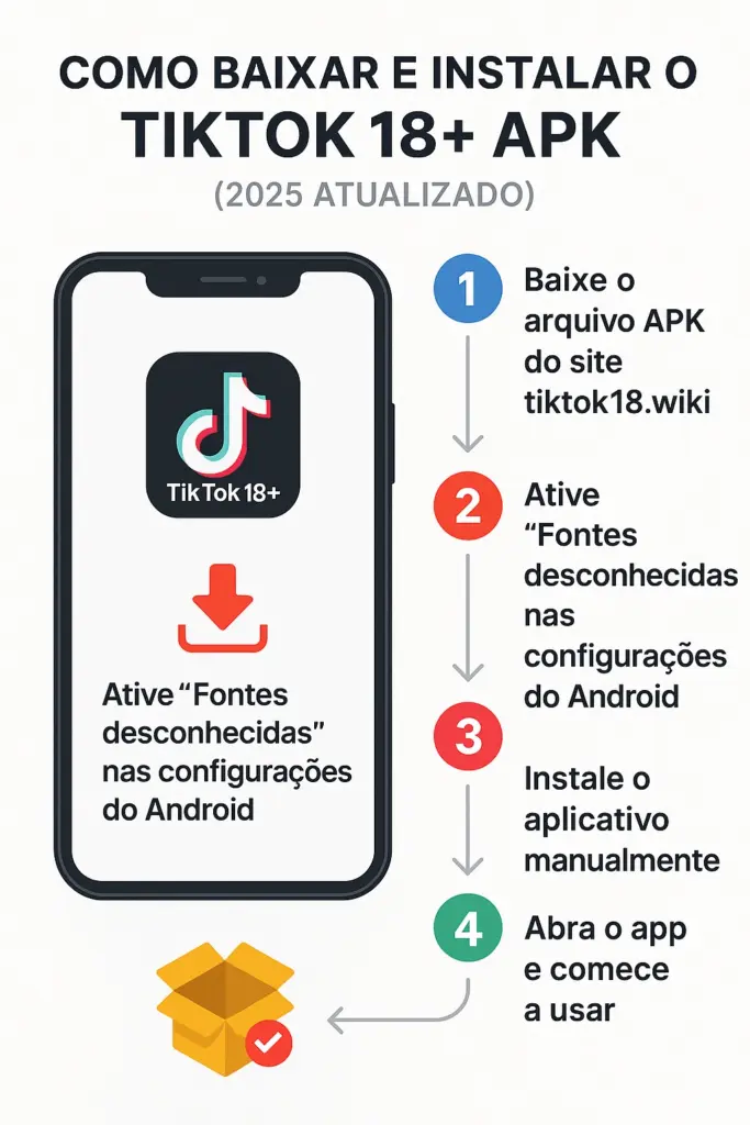 Como Baixar e Instalar o TikTok 18+ APK (2025 Atualizado)